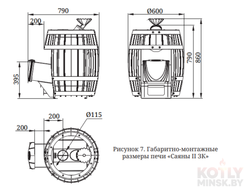Печь банная Термофор (TMF) Саяны II Inox ДА ЗК фото 2