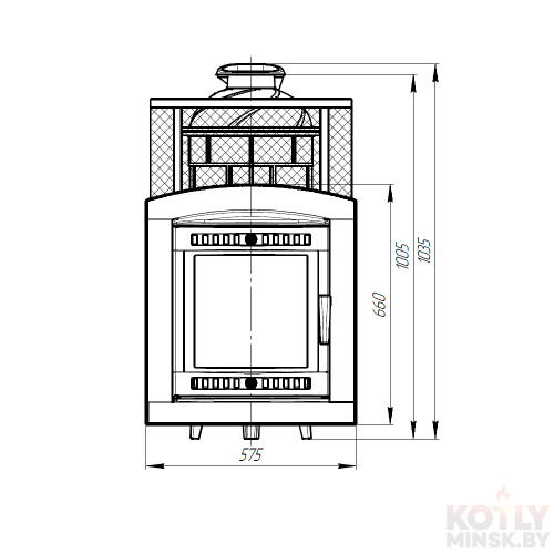 Печь банная ProMetall Атмосфера XL сетка нержавеющая фото 4