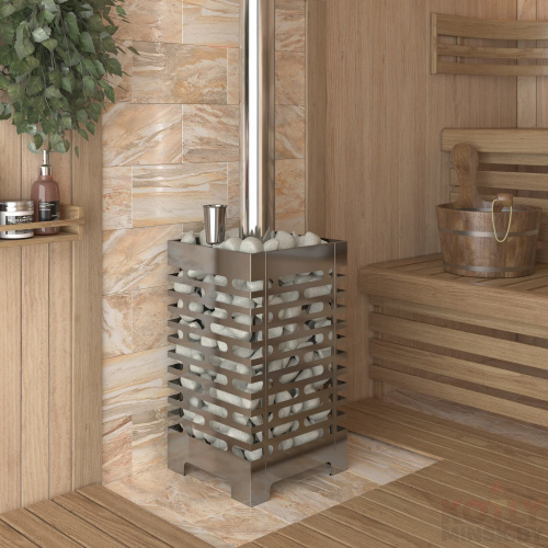 Печь для бани ASTON 12 INOX стекло фото 2