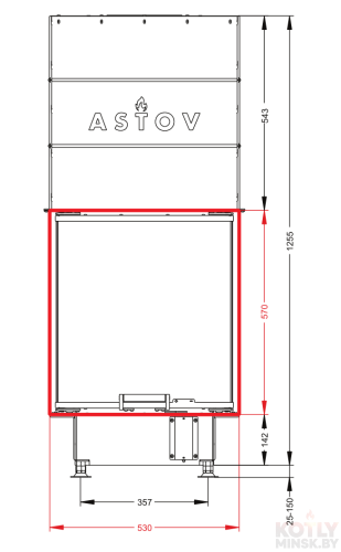Топка ASTOV П3С 5357 фото 7