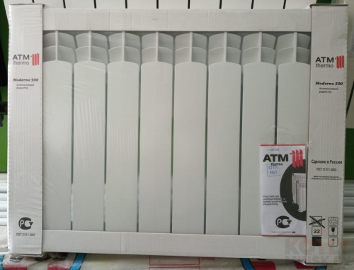 картинка Алюминиевый радиатор ATM Thermo Moderno 500/80+ фото 3