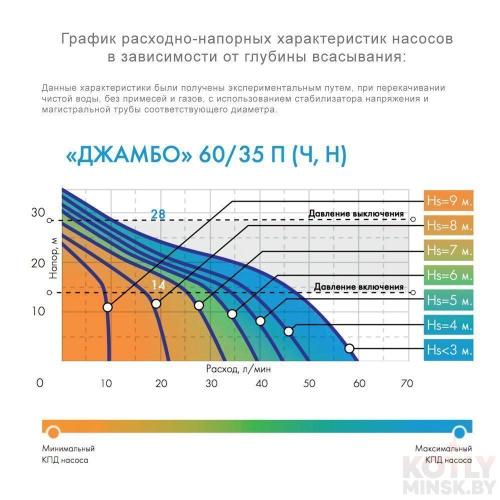 Поверхностный насос без бака ДЖИЛЕКС ДЖАМБО 60/35 П фото 9