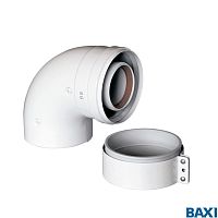 Начальный коаксиальный отвод 90°, диам. 60/100 мм Baxi (KHG71410141)