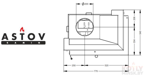 Топка ASTOV П2С 700 фото 2