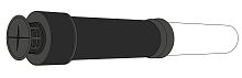 Комплект коаксиальный ARISTON _60/100 - 1000 мм для прохода через крышу (черный оголовок) 3318855