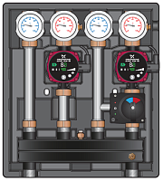 Насосная группа Meibes Kombimix UK/MK (STM) с насосом Grundfos UPSO 15-65