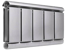 Алюминиевый дизайн радиатор SILVER S 200 темное серебро муар