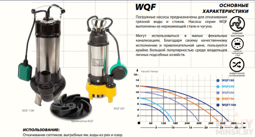 Фекальный насос IBO WQF 180 фото 2