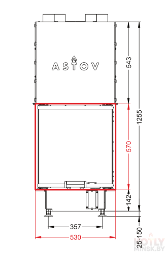 Топка ASTOV П3С 53(84)57 фото 7
