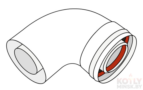 Отвод коаксиальный 90° Ariston PP 3318075