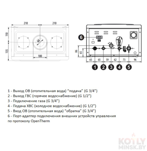 картинка Газовый котёл BellaGas Premium 24.2 фото 3
